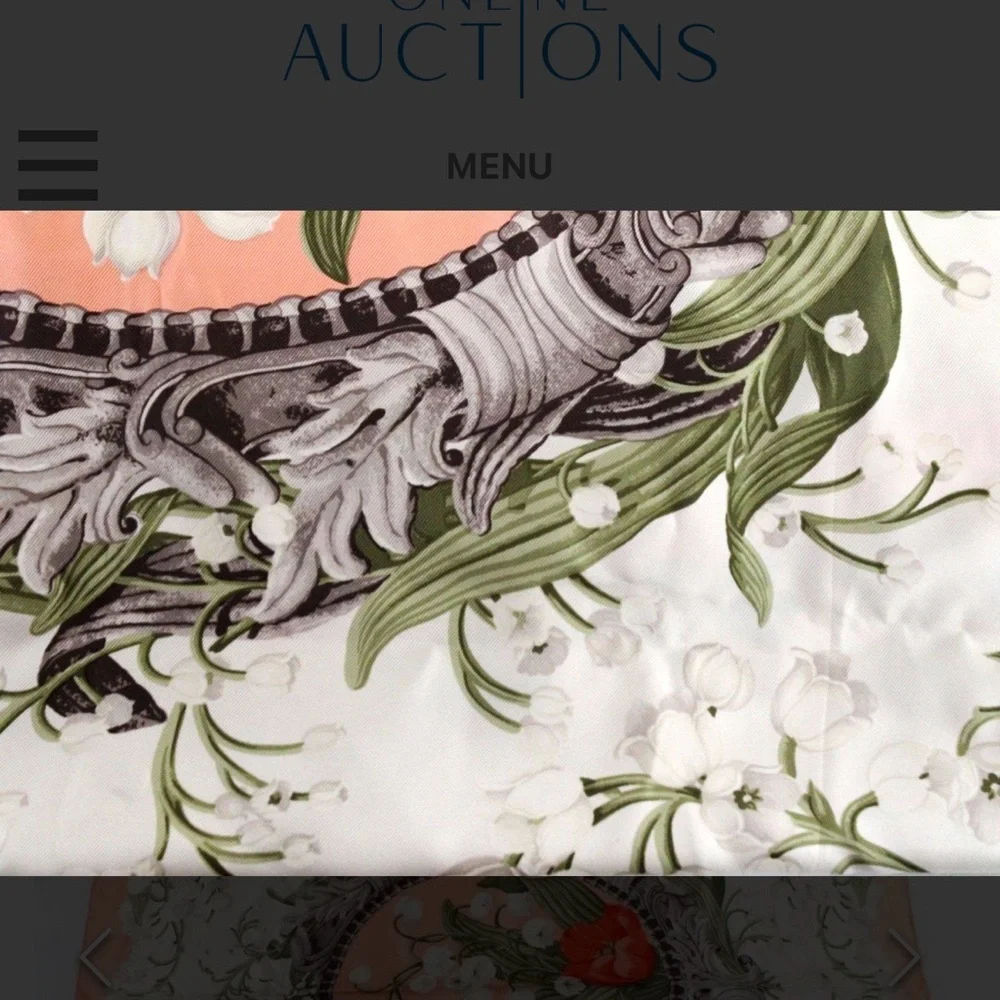 Dior Silk Stunning Scarf with Certificate of Authenticity - 34 x 34 - Picture 6 of 10